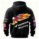 Honda Racing Printed Fleece-lined Unisex Hoodie