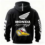 Honda Racing Printed Fleece-lined Unisex Hoodie