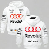Audi Revolut F1 Printed Fleece-lined Unisex Hoodie