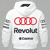 Audi Revolut F1 Printed Fleece-lined Unisex Hoodie