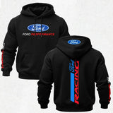 Ford Racing Printed Fleece-lined Unisex Hoodie