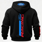 Ford Racing Printed Fleece-lined Unisex Hoodie