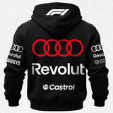 Audi Revolut F1 Printed Fleece-lined Unisex Hoodie