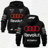 Audi Revolut F1 Printed Fleece-lined Unisex Hoodie