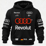 Audi Revolut F1 Printed Fleece-lined Unisex Hoodie