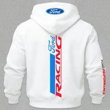 Ford Racing Printed Fleece-lined Unisex Hoodie
